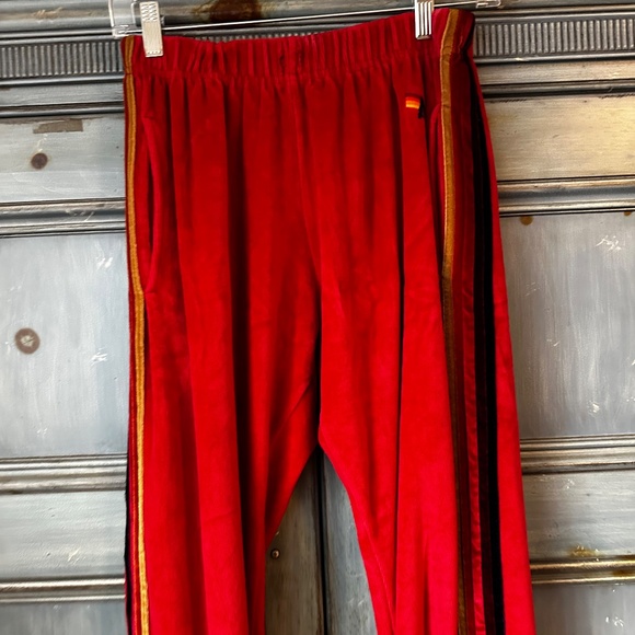 Aviator Nation Classic Velvet Sweatpants in Red Size M - Picture 7 of 15